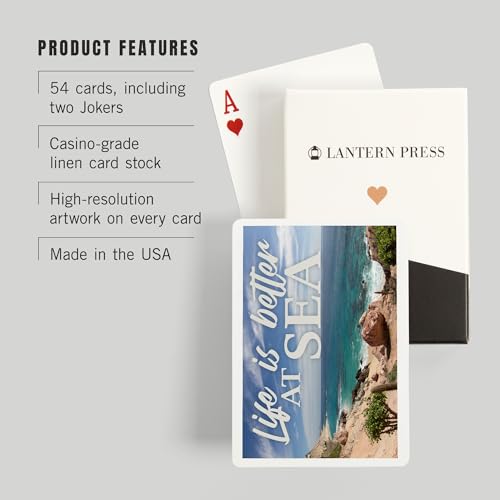 Baraja De Cartas Para Poker 52 Cartas Lantern Press miniatura 3