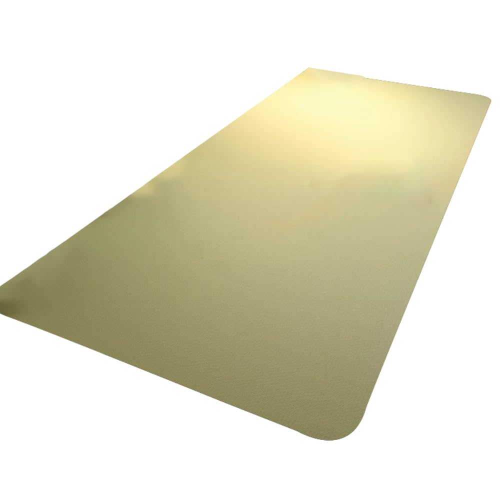 Tischunterlage aus PVC-Leder Rutschfest Schreibtischmatten Schreibtischunterlage Laptop Schreibunterlage Wasserdicht ölabweisend Couchtischunterlage Einseitig mit Fleece-Rückseite,Mintgrün,80x140cm