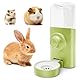 XHYASD Automatischer Wasserspender Kaninchen, 600ml Hängend Haustier Wasserspender, Trinkflasche Kaninchen, Kaninchentränke für Häschen Chinchilla Igel Eichhörnchen Frettchen (Grün)