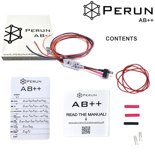 Image of Perun Mosfet Upgrade for AEG Airsoft Rifle V2 Tokyo Marui Gearbox V3, G&G ETU Gearbox, Krytac Kriss Vector, VFC G28 /HK417 Gearboxes, and HPA Systems - Programmable Fire Modes, Precocking, DMR Mode
