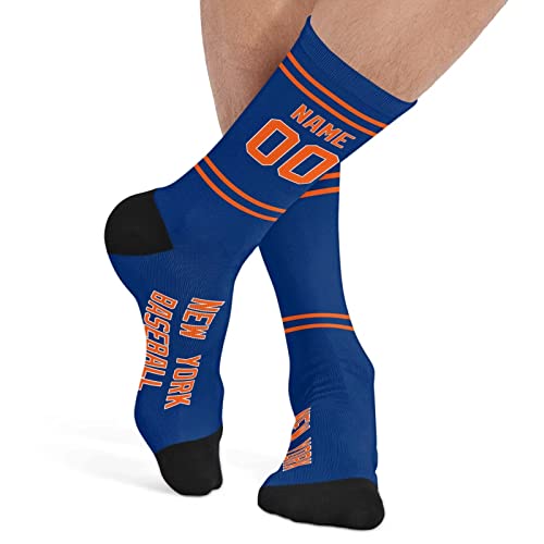 Custom Personalized Sports Casual Socks-1 Pair,Add Personalized Name And Number,Gifts For Baseball Men Women Fans4