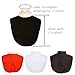 Auroeyfairy Priest Clergy Tab Collar Unisex Costume Pastor Bib Dickey for Clerical Shirt, One Size (White)