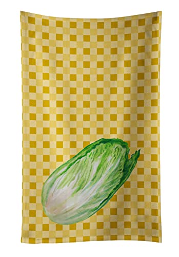 Caroline's Treasures BB7196KTWL Chinese Cabbage on Basketweave Kitchen Towel Dish Cloths Guest Hand Towel Decorative Bathroom Towel for Face,Tea, Dishcloth, Kitchen and Bath