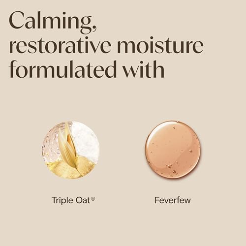 Aveeno Calm + Restore Triple Oat Hydrating Face Serum for Sensitive Skin, Gentle Lightweight Facial Serum Instantly Smooths Skin, Non-Comedogenic, Hypoallergenic & Fragrance-Free, 1 fl. oz - Image 3