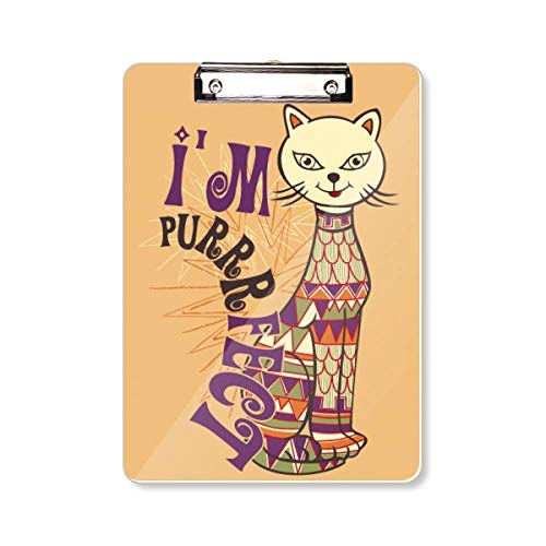 Presse-papiers chat A4 I'm Perfect un cadeau original pour amoureux des animaux