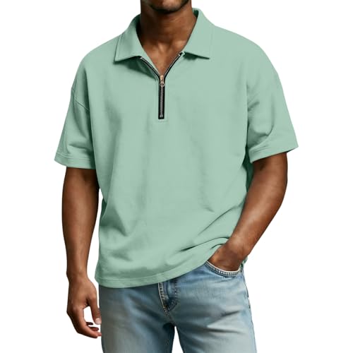 Polo Homme, Polo Manche Courte Fathers Day Habit Rugby Transpiration Poitrine Fit Humour Manche Courtes Fete Père Respirant Tee Shirt Homme Marque 3XL