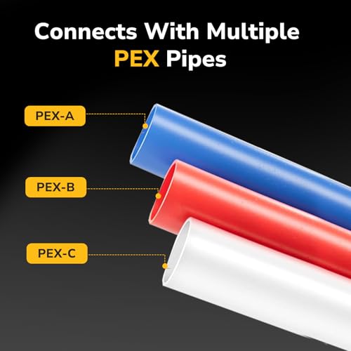 KAINGA 10 Pack Pex Fittings, 1" Pex 90 Degree Elbow, Heavy-Duty Brass Crimp Fittings for PEX Pipes with Leak-Resistant Construction, NSF & UPC Certified by KAINGA - Image 5