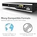 DVD Player, Region Free DVD Players for CD/DVD's, Compact DVD Player Supports NTSC/PAL System with RCA Stable Outputs/USB 128G Input, Contains Remote Control and RCA Cable-Not Support HDMI