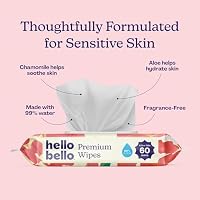 Hello Bello Premium Baby Wipes (Rosy Posy) Fragrance-Free 12pk = 720ct — image 2