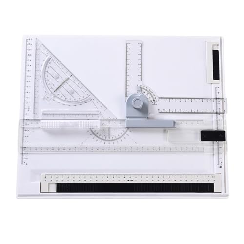 Planche à dessin portable avec règle parallèle pour tracés de précision