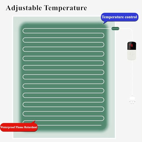 Calefactor Eléctrico Alfombrilla Térmica Grafeno 110V miniatura 3