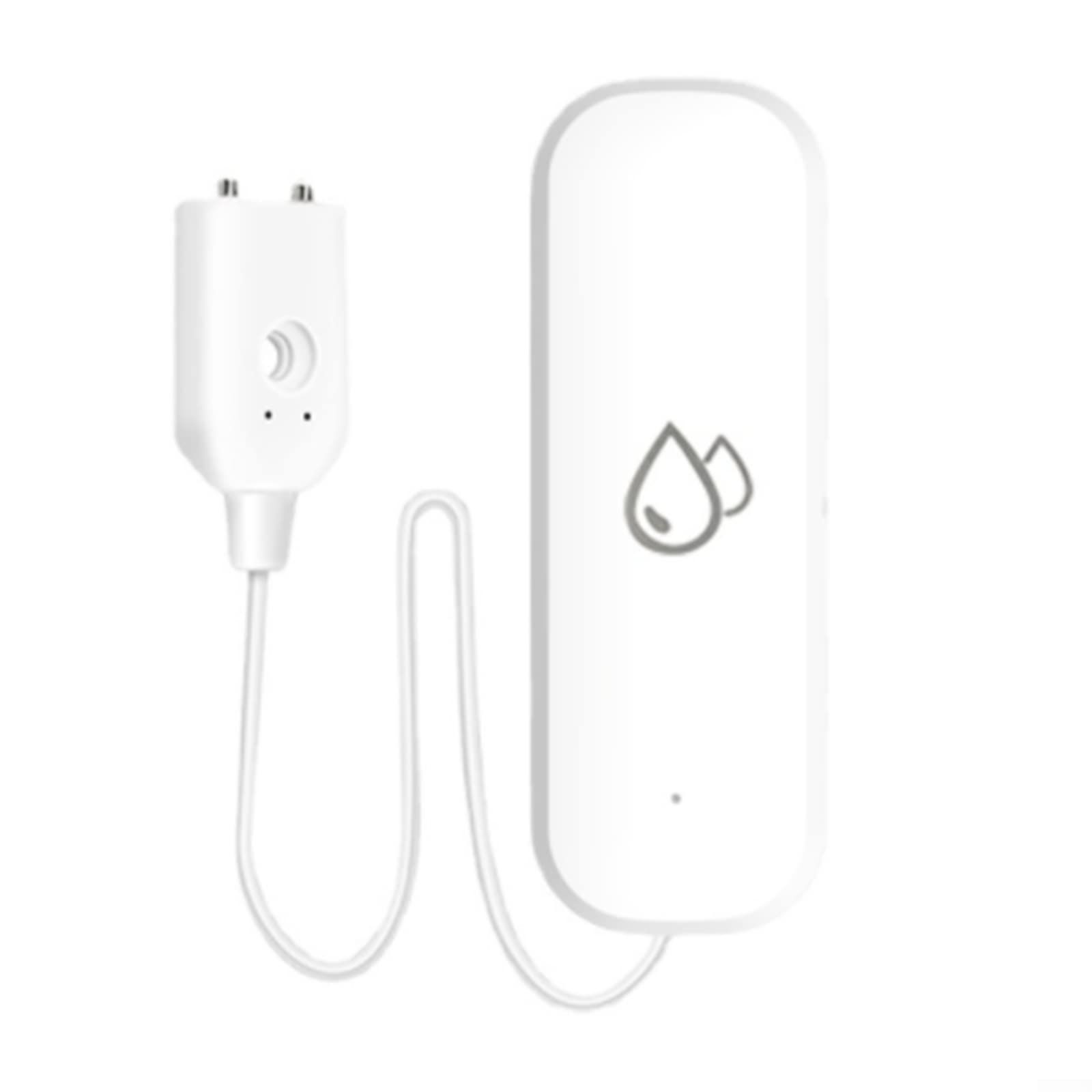 QOXEZY 4 x Wasseralarm, WLAN-Wasserleck-Detektor, intelligente App-Benachrichtigung, Wassersensor-Alarm, Flut- und Leckdetektor, für Heimsicherheit, Küche, Badezimmer, Keller