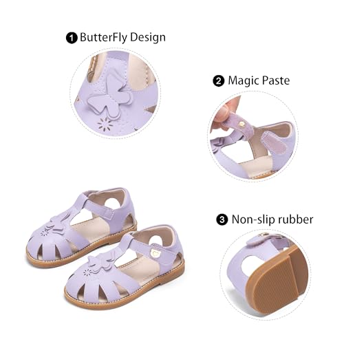 Image of GINFIVE Toddler Girls Sandals Girls Toddler Sandals Little Girls Kids Shoes