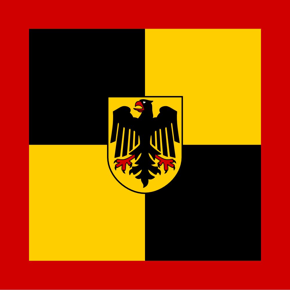 Drapeau Bundeswehr Generalinspekteur XL avec finitions de qualité supérieure