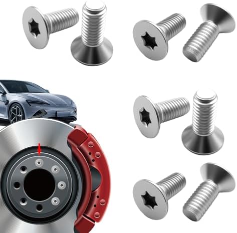 Amazon.com: 8PCS Brake Disc Rotor Screws, Brake Disc Bolts, Front and ...