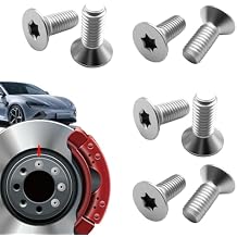 8PCS Brake Disc Rotor Screws, Brake Disc Bolts, Front and Rear Stainless Steel Retaining Screws, Auto Accessories Car Torx Rotor Countersunk Bolts for Buick Chevry GMC, Replace OEM# 11609271