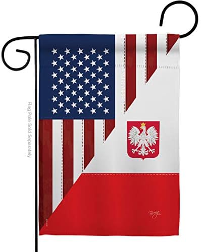 US Polish Friendship Flag Home Decor Art Small Banner Indoor Yard Room Outdoor House Wall Hanging Tapestry Indoor Poland Decorations Gifts Made In USA