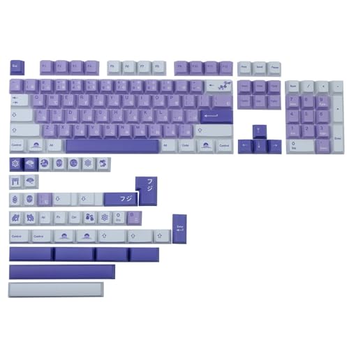 DYLormah ���L�[�L���b�v PBT 140�L�[ �`�F���[�v���t�@�C�� DYE ���� ���{�� ANSI ���C�A�E�g ISO���͕t�� Gateron Outemu Cherry Mx �X�C�b�` ���J�j�J���L�[�{�[�h�p
