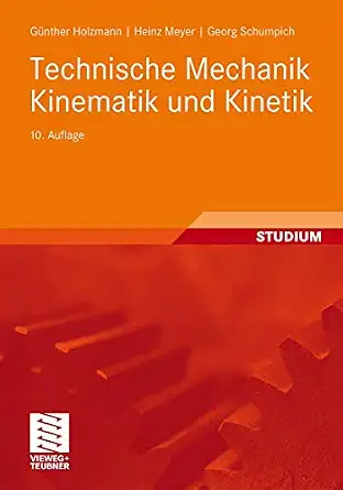 Technische Mechanik Kinematik und Kinetik 10th Edition book cover