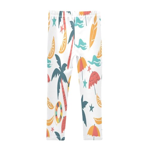 Toddler Girls Leggings Printed Yoga Pants Leggings Beach Theme for Kids2