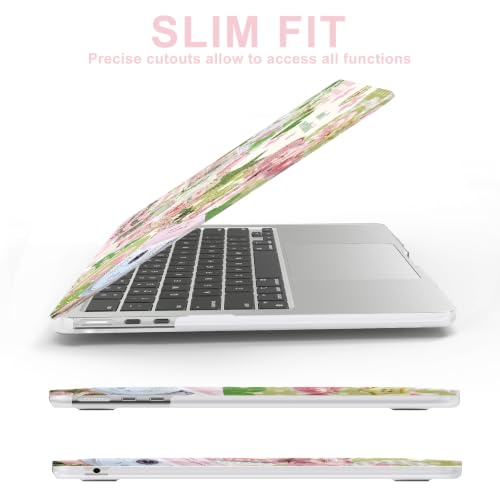 Image of AKIT for MacBook Air 15 inch Case M5 M4 M3 M2 Chip 2026-2023, Green Collage | A3448 A3241 A3114 A2941, Unique Funny Pattern Hard Shell Laptop Case+Keyboard Cover+Screen Protector for MacBook Air 15 inch