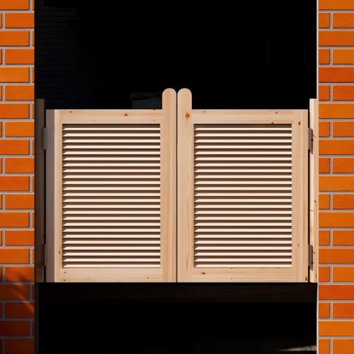 Porte de saloon en bois massif de qualité artisanale pour bar - 2