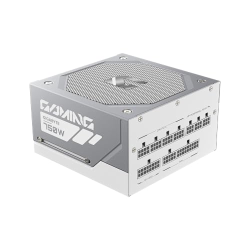 Image of GIGABYTE Gaming 750GM PG5 ICE ATX 3.1 & PCIe 5.1 Ready Fully Modular 750W Power Supply - 80 Plus Gold & Cybenetics Platinum Certified, Dual Color 12V-2x6 Cable, T-Guard, 10 Year Warranty - White