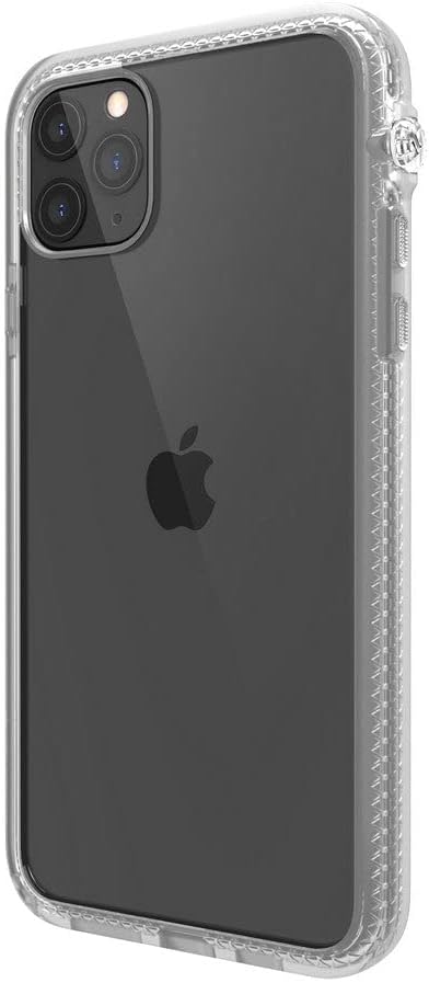 Catalyst - Case For iPhone 11 Pro Max Case with Clear Back, Heavy Duty 10ft Drop Proof, Truss Cushioning System, Rotating Mute Switch Toggle, Compatible with Wireless Charging, Lanyard Included- Clear