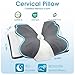CloudBliss Cervical Neck Pillow for Sleeping, Ergonomic Memory Foam Pillow for Pain Relief Neck Shoulder Support for Side Back Stomach Sleepers, Birthday Gift (Grey, Queen Size)