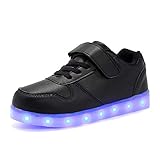  Kimily Unisex Enfants Garçon Fille LED Lumineuse Mutilsport Shoes Sneaker Chaussures Securité Mode Dessus 8 Couleurs Clignotants USB Rechargeable