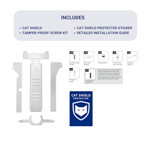 Anti-Theft Cat Shield, Fits 2014-2019 Toyota Corolla - Miller CAT Aluminum Cat Shield by MILLERCAT - Image 3
