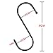 D-buy 10 Pack 3.5 inch S Hooks Heavy Duty S Hooks Plants Hooks S Hooks for hangings Outdoor Hooks Light Hooks Cup Hooks Large Hangers for Kitchen, Bathroom, Bedroom and Office (Black)