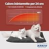 Mora Pets Tappeto riscaldante gatto Coperta autoriscaldante per gatti e cani Tappetino riscaldante Senza elettricità e batterie Coperta termica Rimovibile e Lavabile 60 x 46 cm