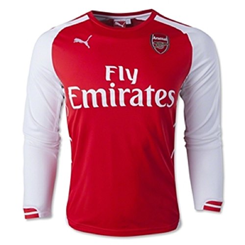 PUMA Men's Arteta 8 Arsenal Home Jersey 2014 15 Long Sleeve