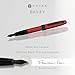 Cross Bailey Matte Red Lacquer Fountain Pen with polished black PVD appointments, Extra Fine Nib