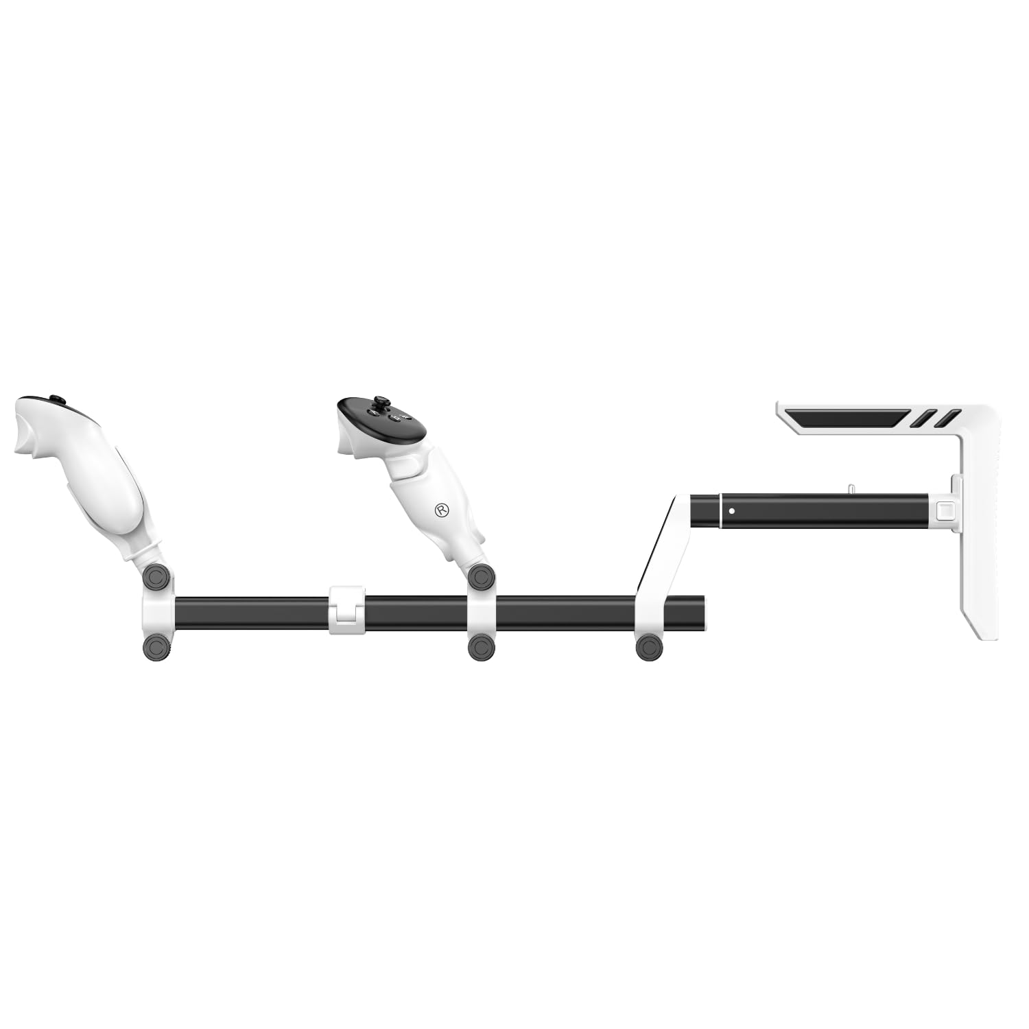 VR Gunstock für Meta Quest 3 & Quest 2, Gewehrschaft für Links- & Rechtshänder durch Schnellwechselsystem, voll verstellbares FPS Gaming Zubehör mit Tragegurt für maximale Stabilität