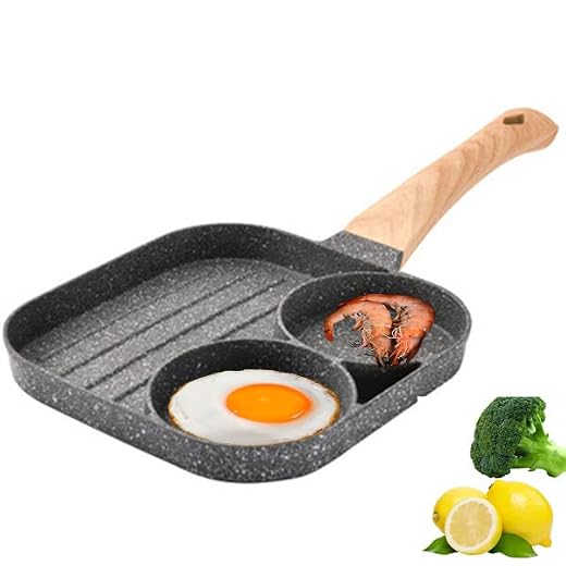 Jevina Stek kastrull förtjockad omelettpanna ägg pannkakor stekpanna biff stam gryta skinka hållbar non-stick pannor köksredskap
