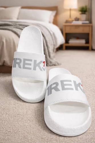 Image of Slide Flip Flops Slippers for Men & Women, Casual Slip-On, Lightweight Comfortable Open Toe Slippers for Daily, Anti-Slip Sole Bathroom Slippers,