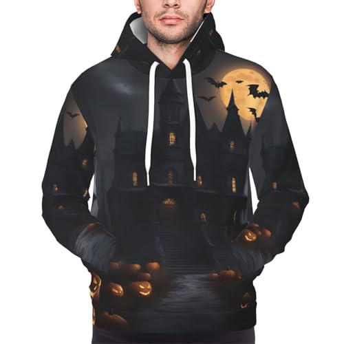Sweat à capuche homme doux et chaud pull léger style gothique - 7
