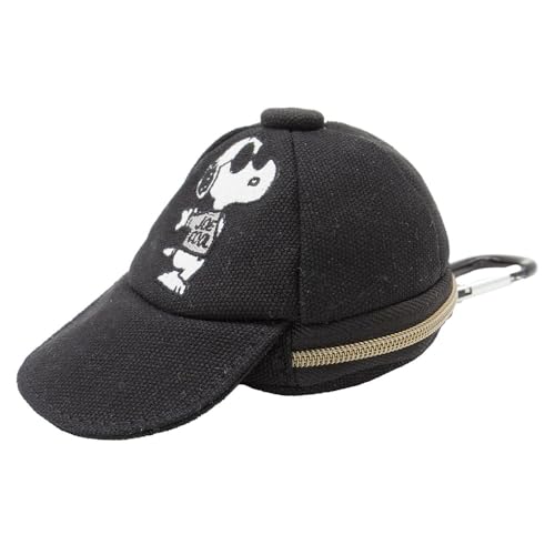 ナカジマコーポレーション スヌーピー キャップポーチ ブラック 216632-25