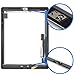 iPad 4 Digitizer Screen Glass Touchscreen (BLACK) - Including Tools by MMOBIEL