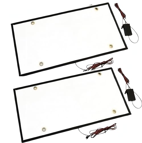 bubulu 大型車 字光式ナンバー トラック用 LED 照明器具 24V対応 2枚セット 汎用タイプ