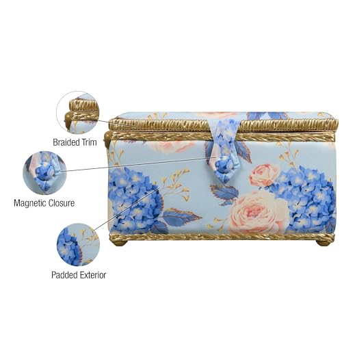 SINGER Sew\'n Stow Sewing Basket and Zipper Pouch-Hydrangeas Print 00045 - Thumbnail 3