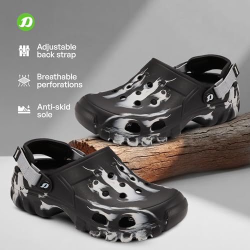 Image of DOCTOR EXTRA SOFT Men's Classic Camo Casual Sports Clogs /Sandals with Adjustable Back Strap for Adult| Comfortable & Lightweight| Stylish & Anti-Skid| Waterproof & Everyday Use Mules Gents Boys D-550