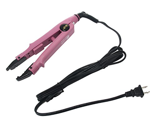 niceEshop(TM) US Plug Professional Hair Extensions Tool Fusion Heat Wand Melting Tool,Pink