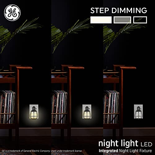 Ge Led Vintage Style Night Light, Farmhouse Plug-In Night Light Fixture, Warm Candle Light (4 Pack) #TOP3