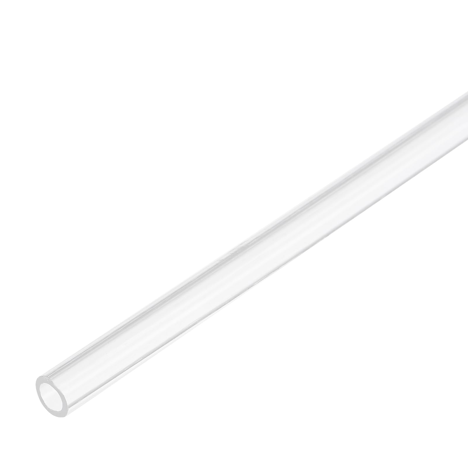 QUARKZMAN 2 sztuki przezroczystych rur PCW, średnica wewnętrzna 4 mm, średnica 6 mm, długość 350 mm, akrylowa rura z tworzywa sztucznego do lamp, lamp stojących, mebli