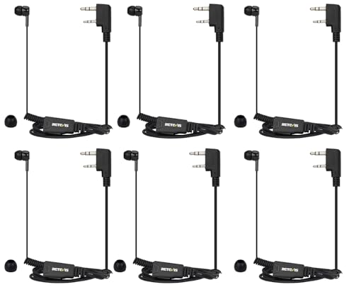 Auriculares para walkie talkie con micrófono PTT anticaídas para comunicación clara en RT22