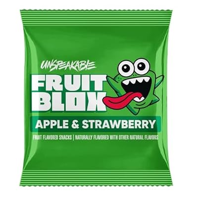 Fruits~Blox Mixed Fruit Snacks, 2 Boxes, 22 Count Each Box (Unspeakable Apple Strawberry)