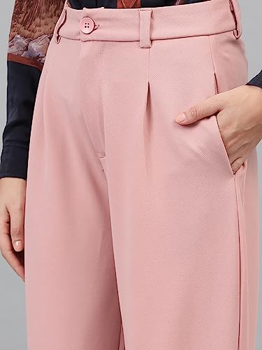 Image of KOTTY Women's High Waist Pleated Wide Leg Trousers